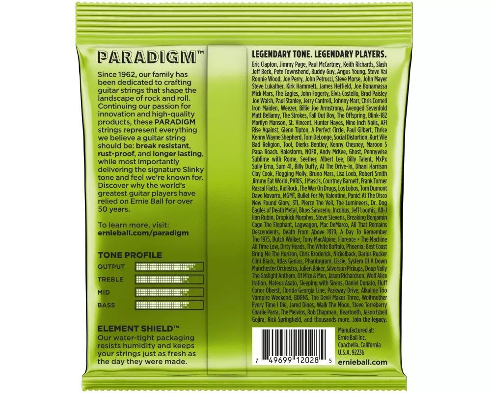 Ernie Ball Gitarrensaiten 2028 Paradigm Slinky – Regular 10 - 56