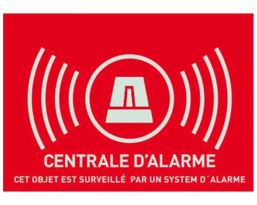 Abus Zubehör FR AU1319 Warnaufkleber S