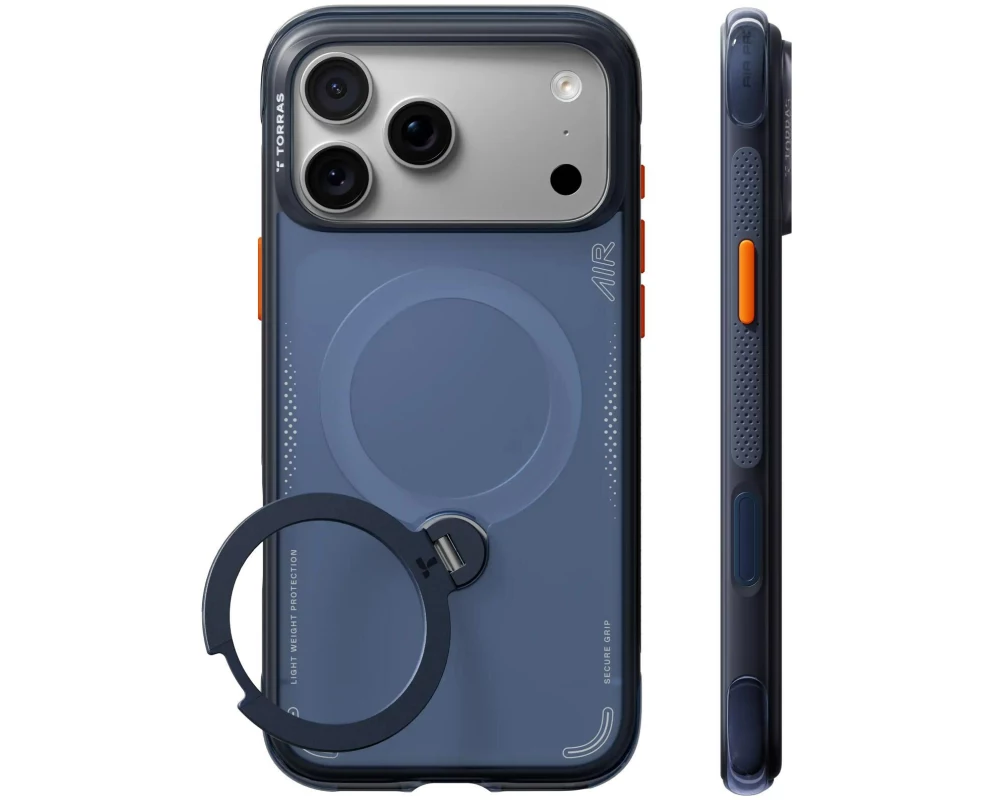 Torras Ostand Q3 Air iPhone 18 Pro Max, Deep Blue