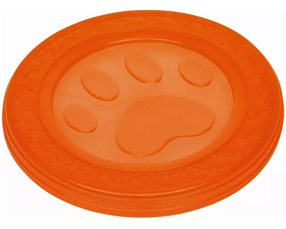 Nobby Hunde-Spielzeug Fly-Disc Paw, Ø 22 cm, Orange