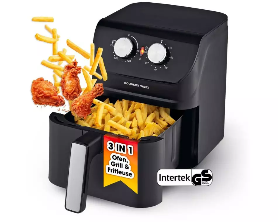 GOURMETmaxx Heissluft-Fritteuse 4 l