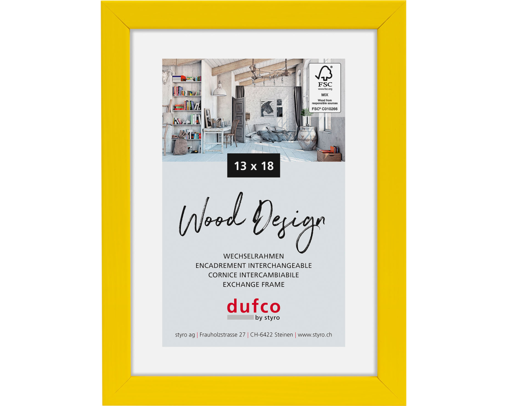 DUFCO Bilderrahmen Hay 13x18cm 1610.81071 gelb