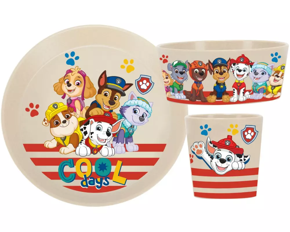 Koziol Kindergeschirrset Connect Paw Patrol, 3-teilig, Sand
