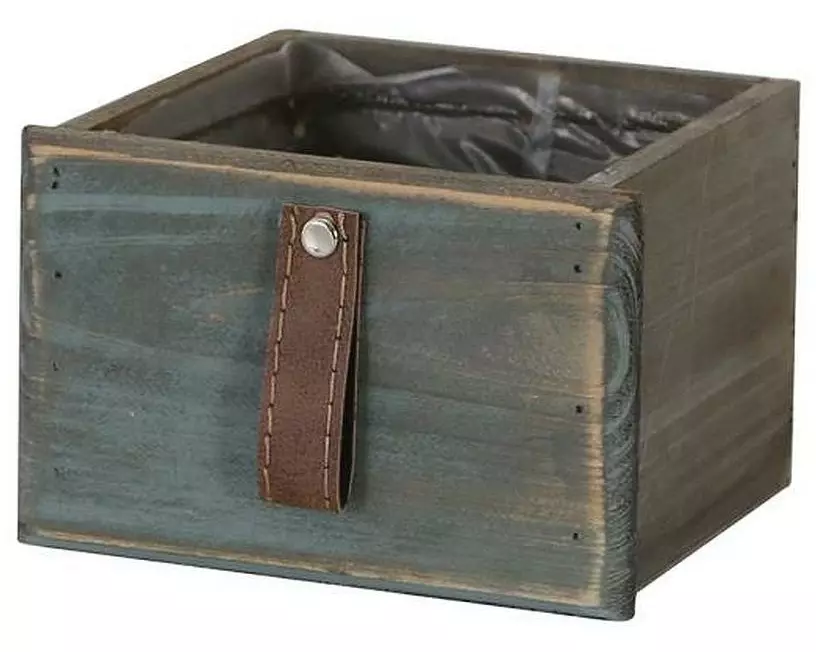 CHALET Aufbewahrungskiste mit Einsatz 14.5 x 13 x 9.5 cm, Blau