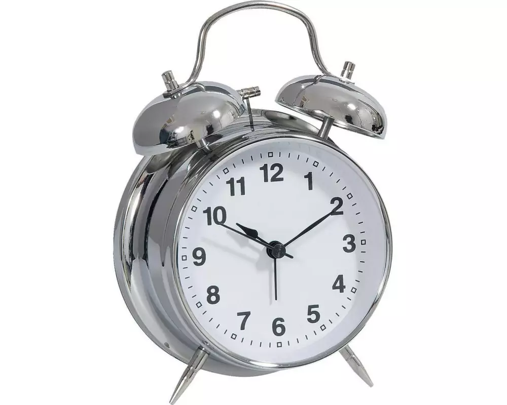 Technoline Klassischer Wecker Modell DGW Silber