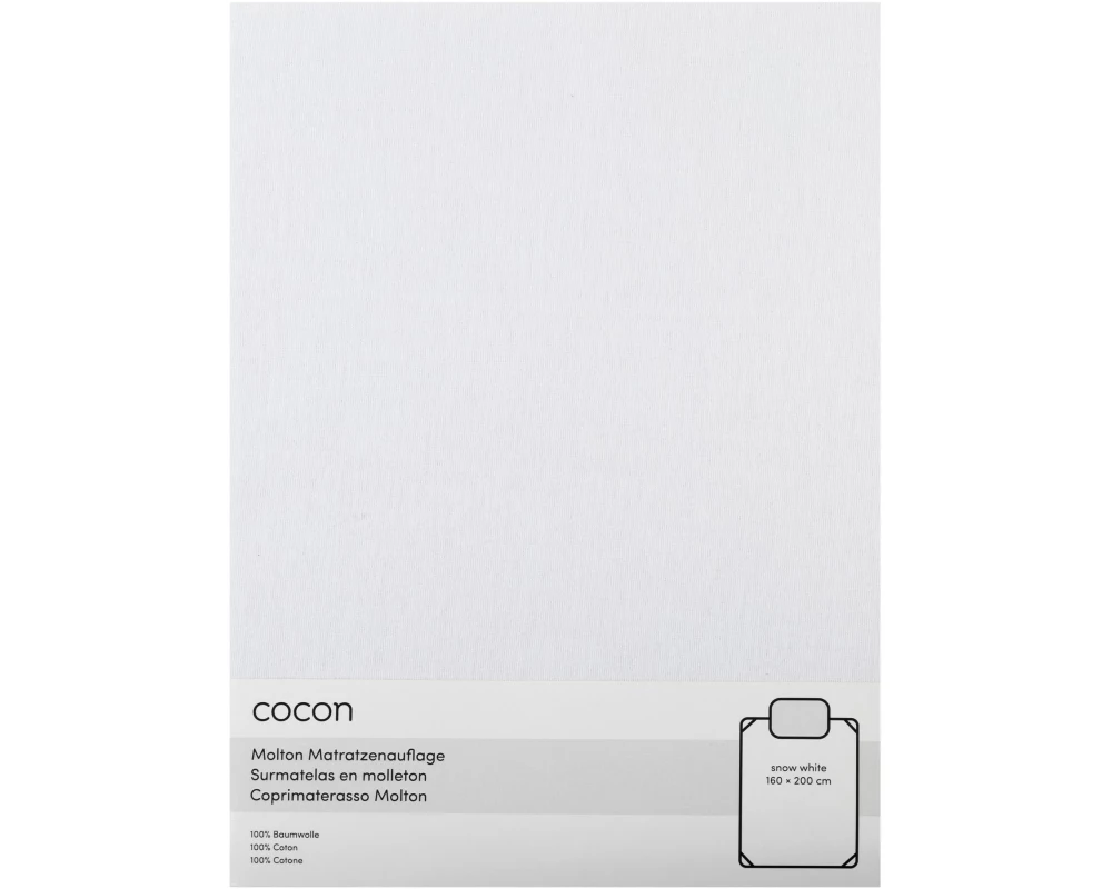 COCON Fixmolton 160 x 200 cm, Weiss