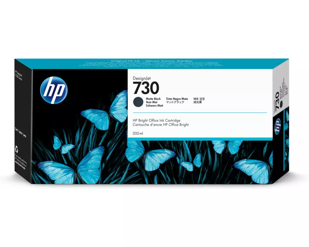 HP Tinte Nr. 730 (P2V71A) Matte Black