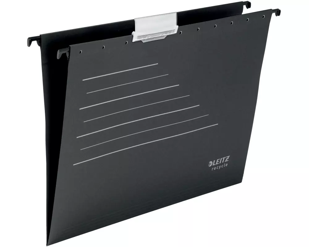 Leitz Hängeregister ALPHA Recycle Schwarz, 10 Stück