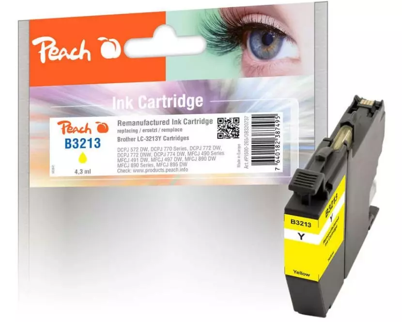 Peach Tinte Brother LC-3213 Yellow