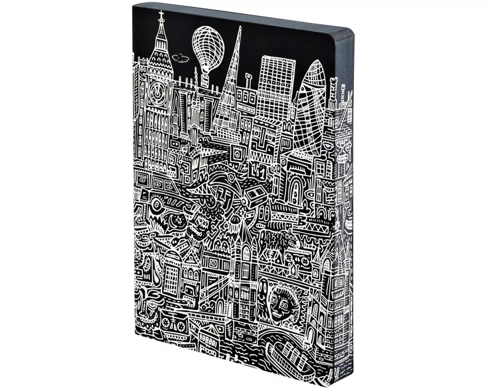 Nuuna Notizbuch Graphic L London, 22 x 16.5 cm, Dot