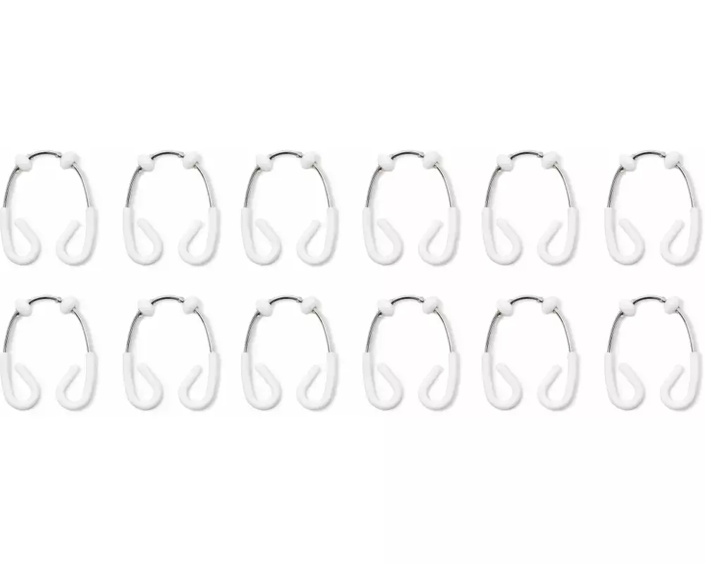 Umbra Duschvorhanghaken Flex 12 Stück, Weiss