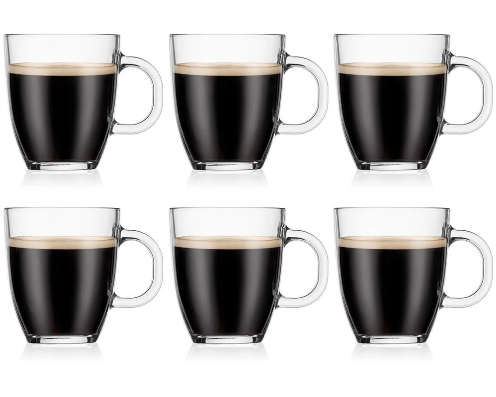 Bodum Kaffeetasse Bistro 0.3 l, 6 Stück, Transparent