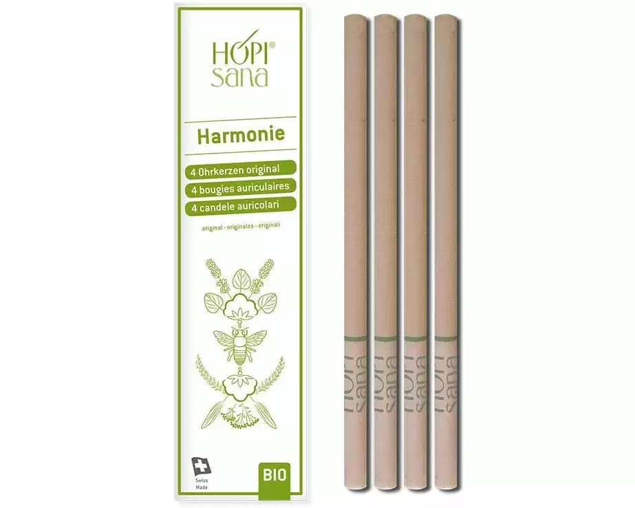 HOPIsana Ohrenkerze Harmonie grün 4 Stück