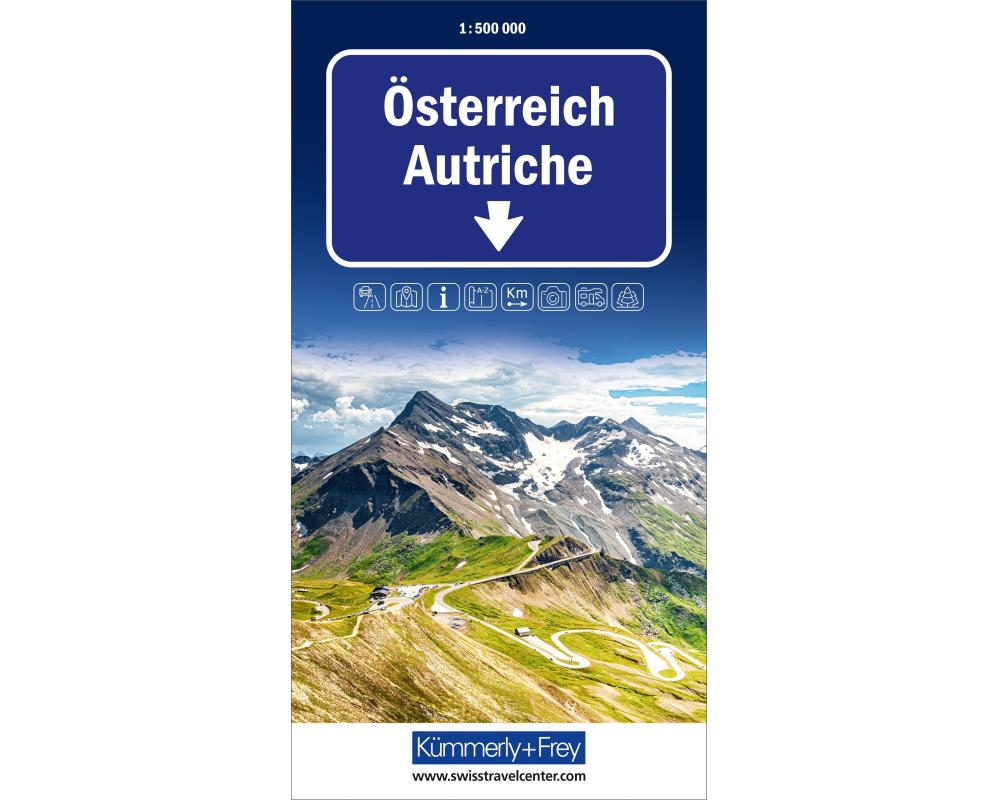 KÜMMERLY+FREY Strassenkarte 325901115 Österreich 1:500'000