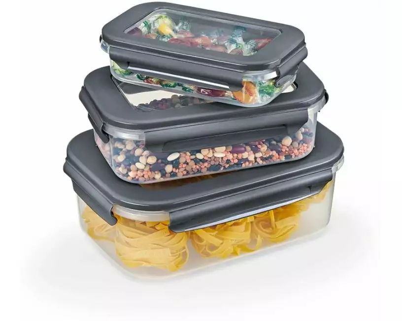 GOURMETmaxx Frischhaltedosen Klick-it rechteckig 6-teilig