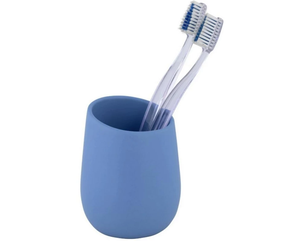 Wenko Zahnputzbecher Badi Keramik Himmelblau