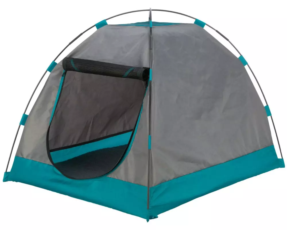 Trixie Zelt für Hunde, 80 × 63 × 65 cm, Dunkelgrau/Petrol