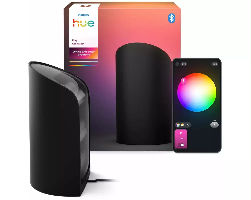 Philips Hue Play Wallwasher single Schwarz