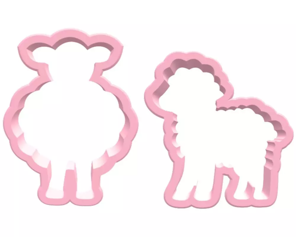 BackshopSchweiz Guetzli-Ausstecher Ausstechformen Schaf & Lamm Set