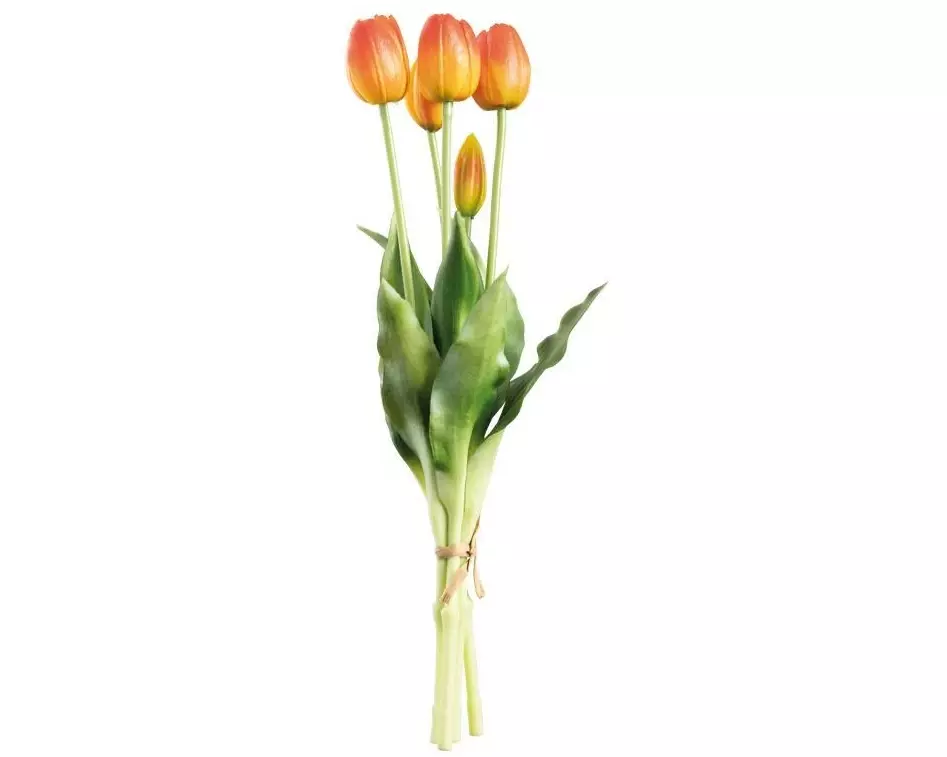 Dekomat AG Kunstblume Tulpen 5er Set, 40 cm