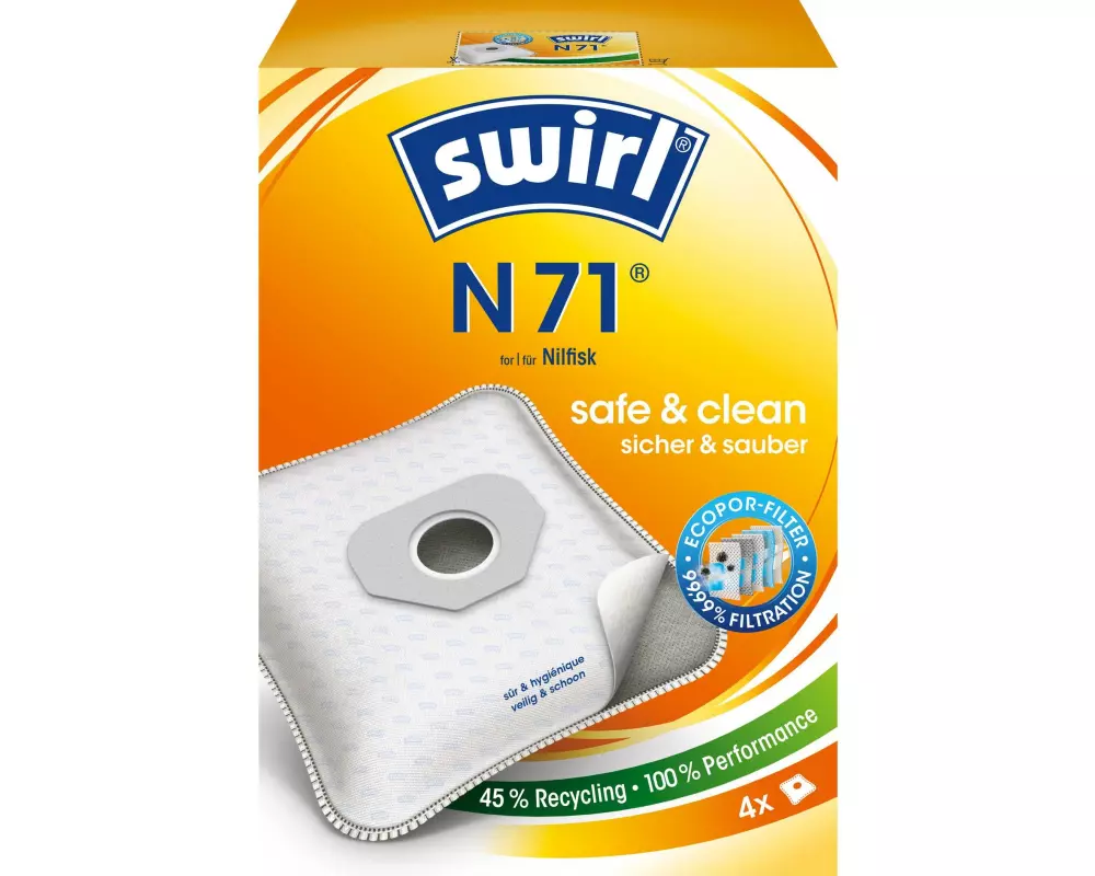 Swirl Staubfilterbeutel N 73 EcoPor 4 Stück