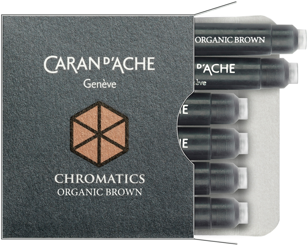 CARAN D'ACHE Tintenpatrone 8021.049 Organic Brown 6 Stück