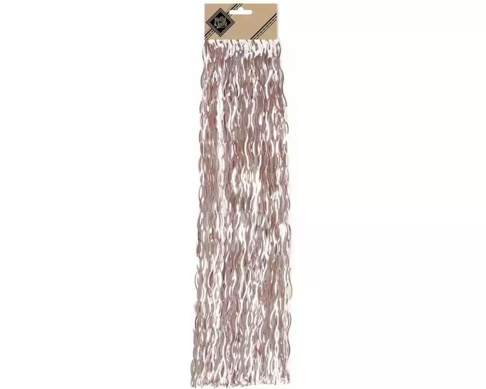 Holly & Jolly Lametta gewellt 50 cm, Rosa