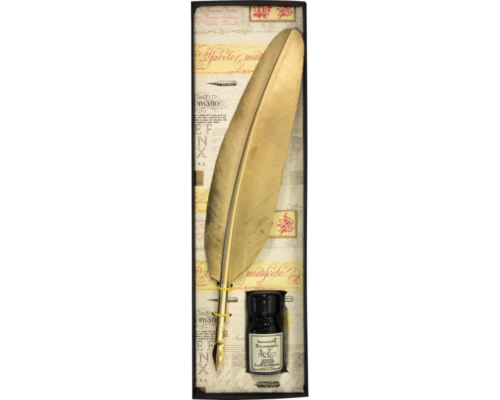 NEUTRAL Kalligraphie-Set 11387262/2 Gänsefeder gold