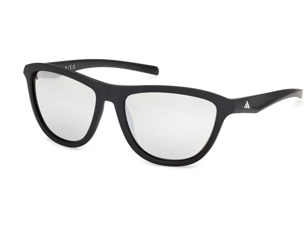adidas ES0001 Sport Sonnenbrille Matte Black Smoke Mirror