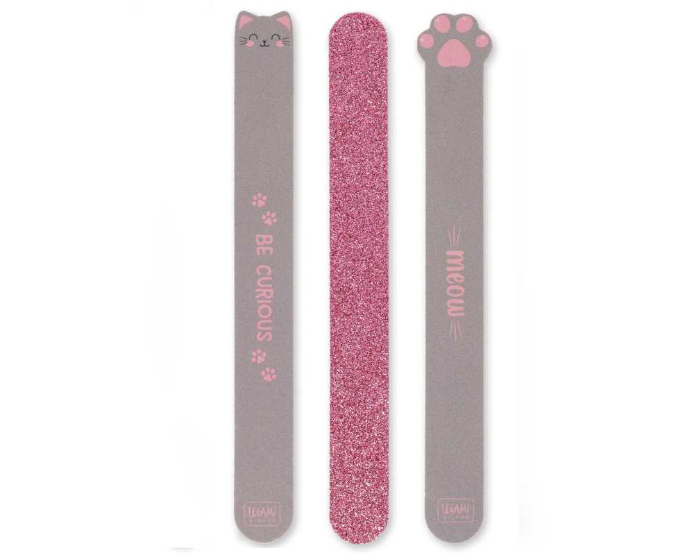 LEGAMI Nagelfeilen NFS0004 Katze 3 Stück