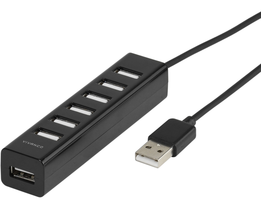 VIVANCO HighSpeedUSB2.0HUB,7-Port 36661