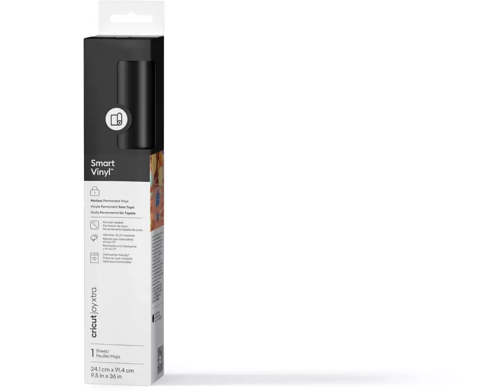 Cricut Vinylfolie Joy Xtra Smart permanent 21 x 91.5 cm, Schwarz