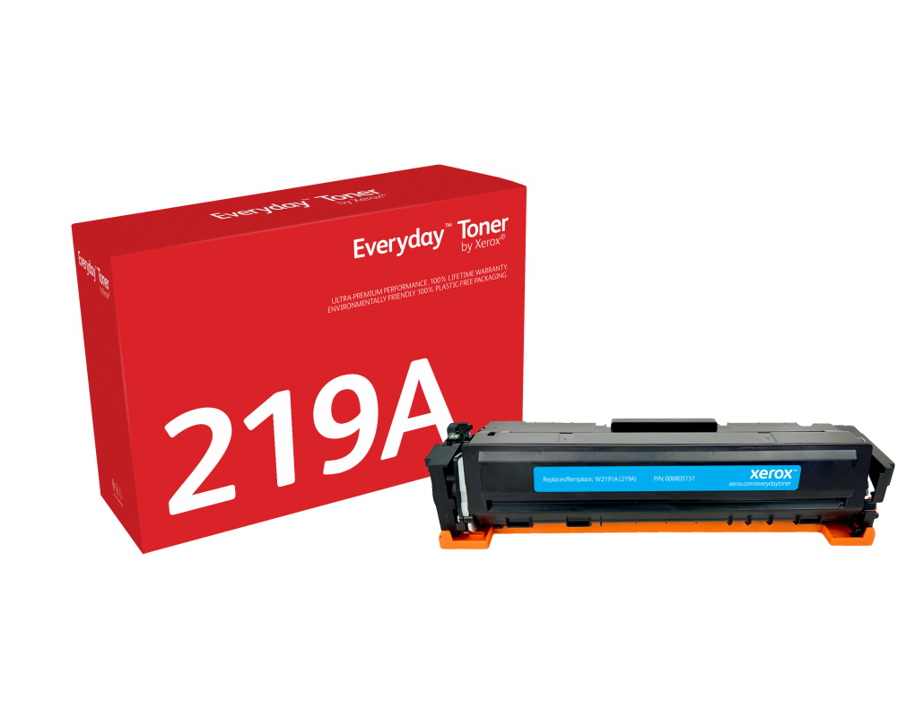 Everyday™ Cyan Tonermodul von Xerox kompatibel mit HP 219A (W2191A), Standardkapazität