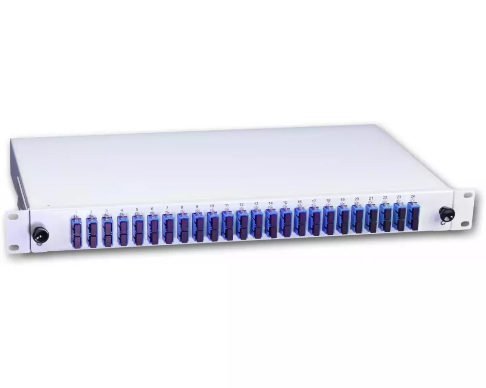 Lightwin Spleissbox 48 Fasern, 24x DSC SM, 9/125µm OS2 Pigtail