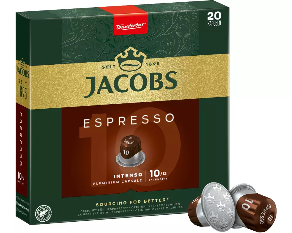 Jacobs Kaffeekapseln Espresso 10 Intenso 20 Stück