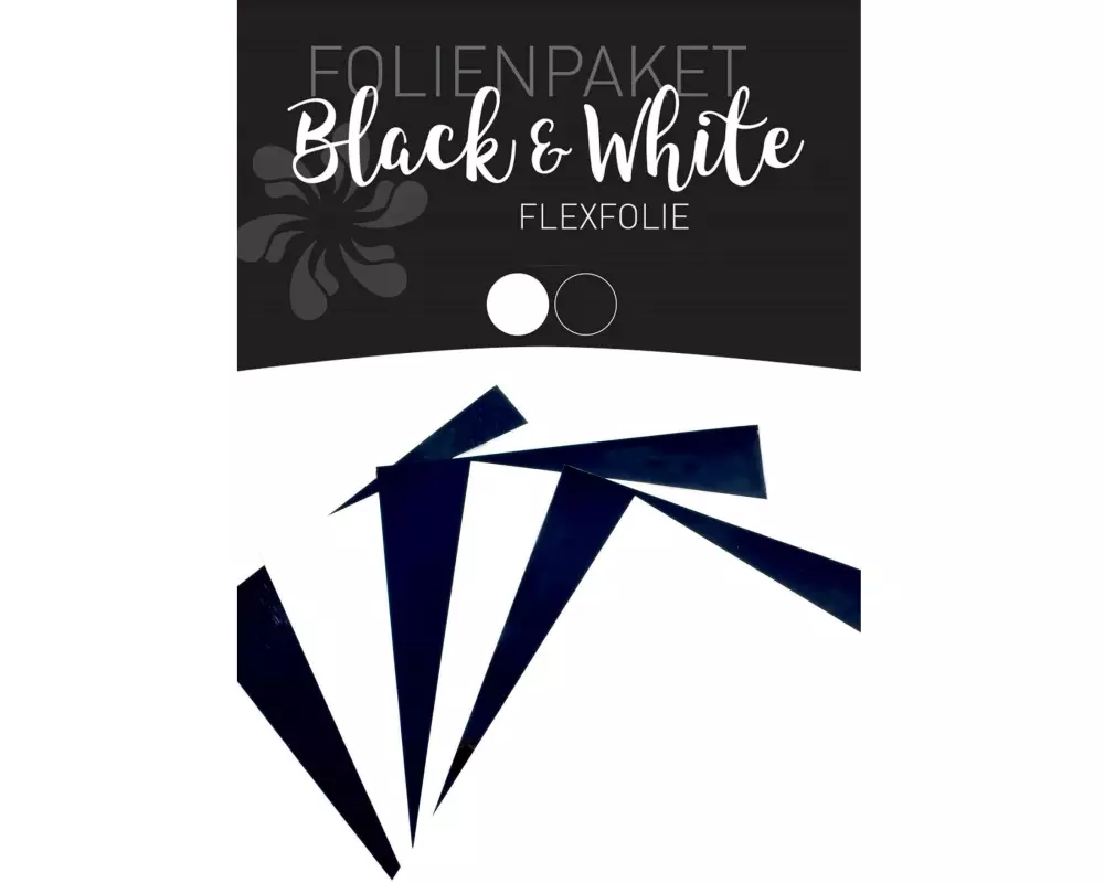 Stahls Aufbügelfolie Flex Set Schwarz/Weiss