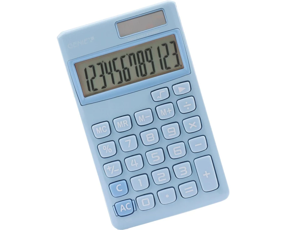 Genie Taschenrechner 212B Blau