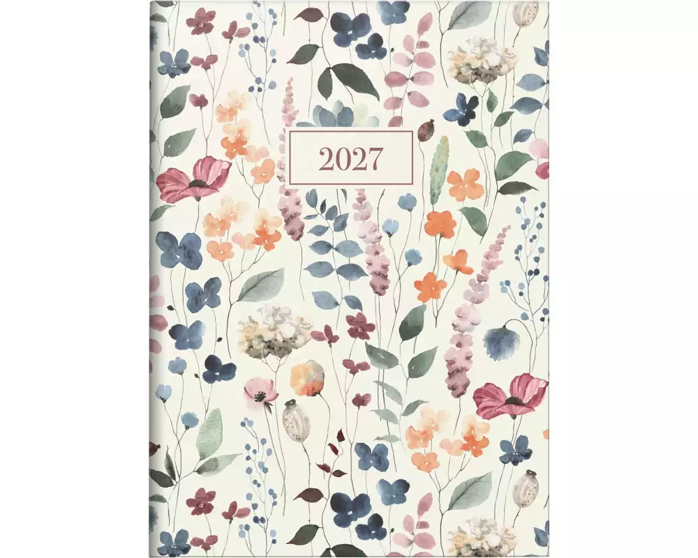 Simplex Wochenagenda Linea 2027 1 W/ 2 S, 100 x 140 mm, Mehrfarbig