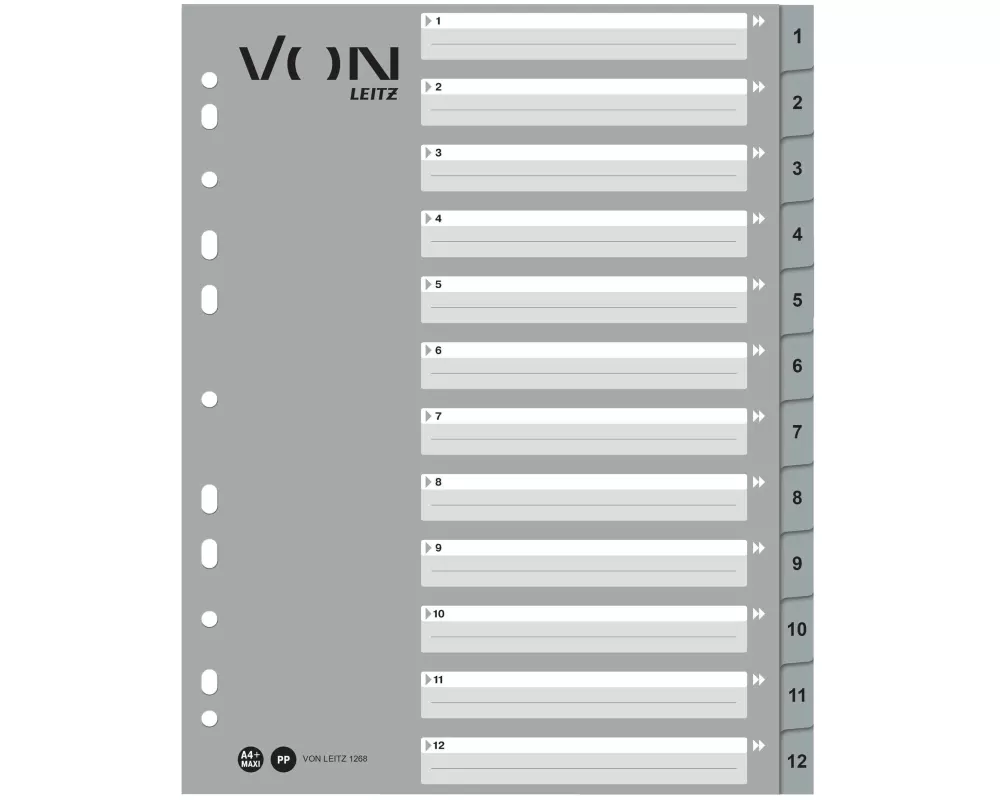 VON Register A4, 1-12