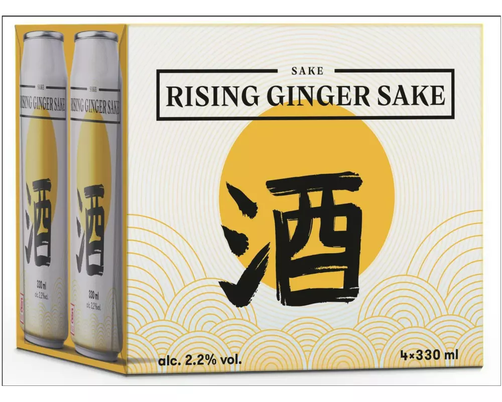 Y&L Rising Company Rising Ginger Sake 4 x 0.33 l