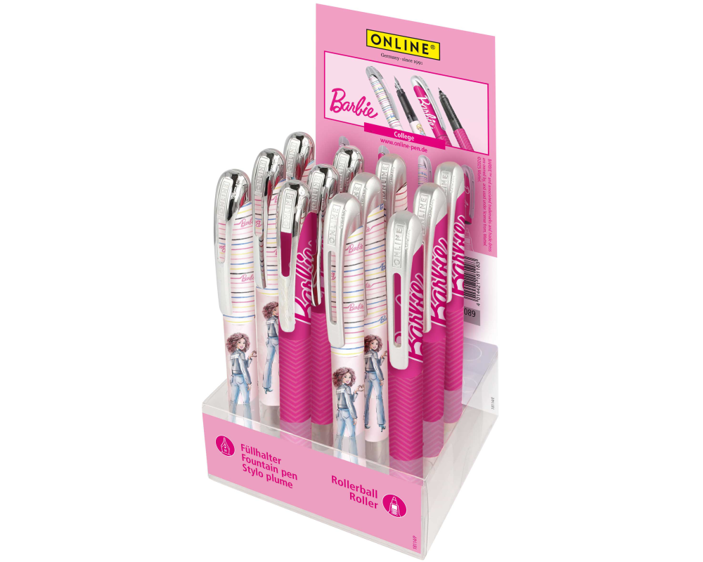 ONLINE Display College Schreibgeräte 18114/12 Barbie, assortiert 12 Stück