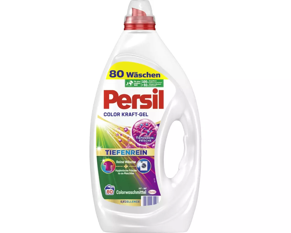 Persil Flüssigwaschmittel Kraft-Gel Color 80 WG, 3.6 l