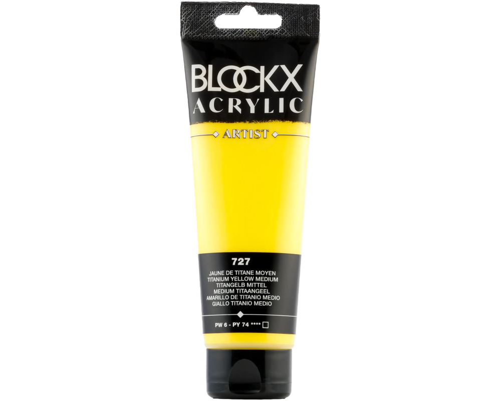 BLOCKX Acrylfarbe 120ml 60727BXC titangelb mittel