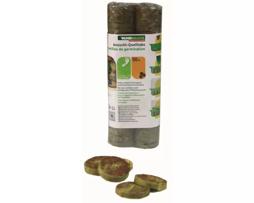 Windhager Quelltabletten Ø 3,5 cm 50 Stück