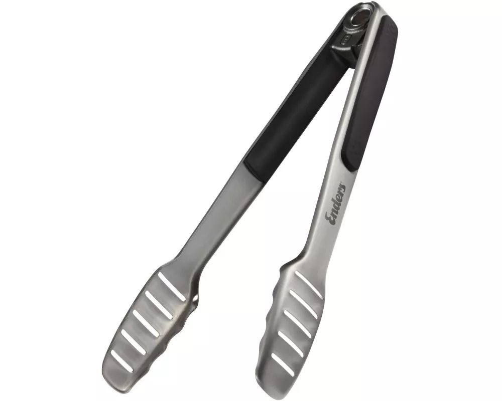 Enders Grillzange Premium mit Sperrfunktion Schwarz/Silber