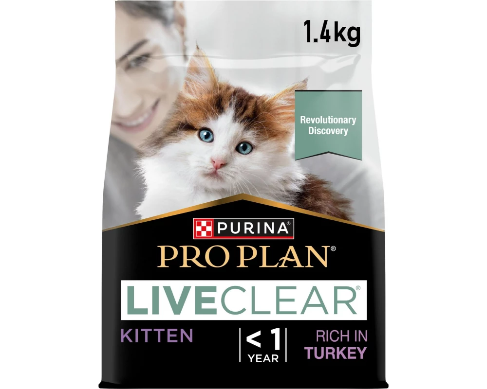 Purina Pro Plan Trockenfutter Live Clear Kitten Reich Truthahn 1.4 kg
