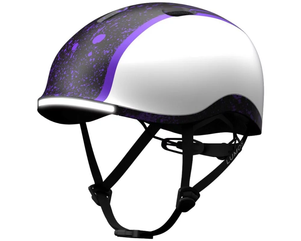 LUMOS Helm Nyxel Youth Schwarz/Lila, S