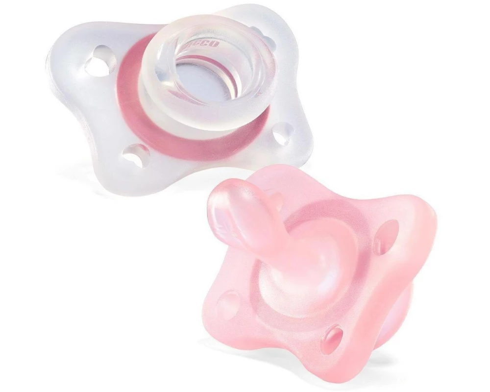 Chicco Nuggi Physioforma Mini Soft 2er 2-6M, pink