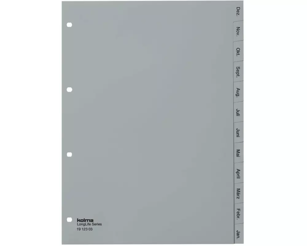 Kolma Register A4 LongLife Dez-Jan (de)