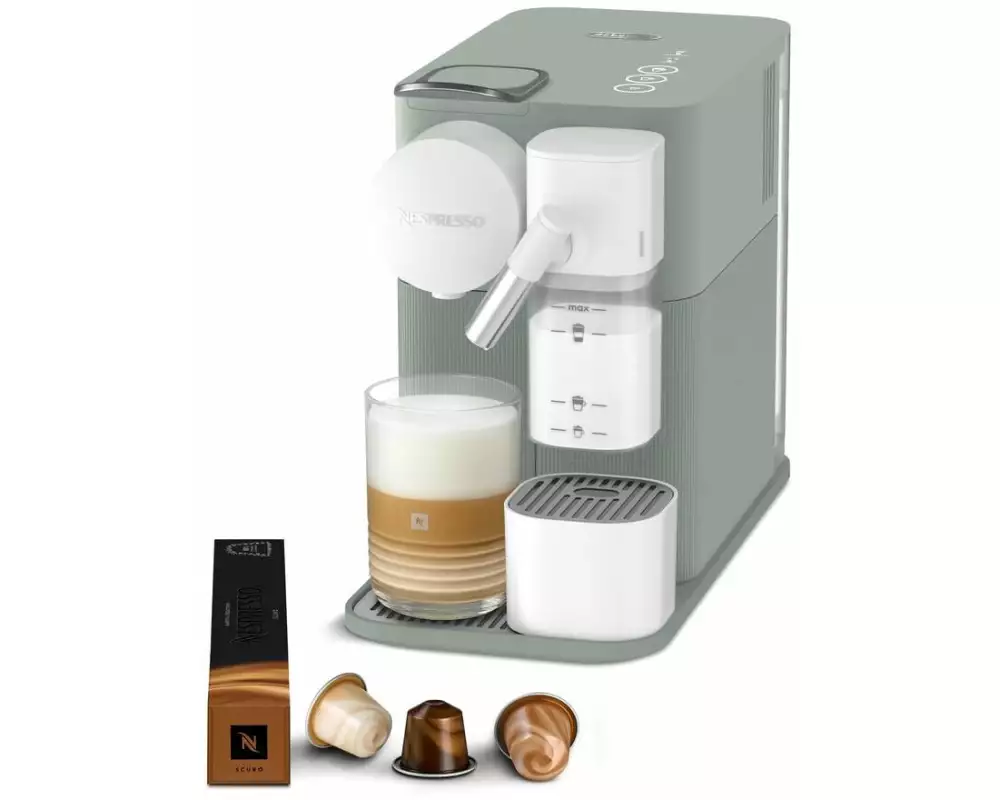 De'Longhi Kaffeemaschine Nespresso Lattissima One EN510.GR Dark Sage